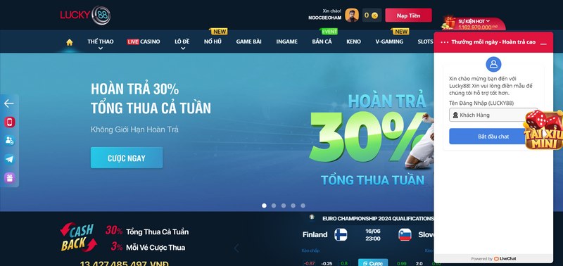 Sân chơi hỗ trợ thành viên nhanh chóng và tận tình mọi lúc, mọi nơi